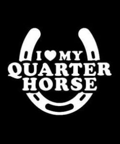 Love My Quarter Horse Decal