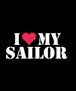 Love my sailor window decal sticker