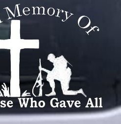 Those who gave all decal sticker