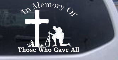 Those who gave all decal sticker