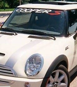 Mini Cooper S Windshield Decal - https://customstickershop.us/product-category/windshield-decals/
