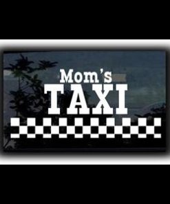 Moms Taxi Car Window Decal