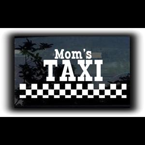 Moms Taxi Car Window Decal