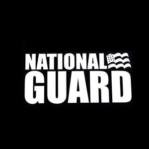 National Guard Car Window Decal