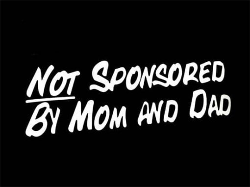 Not Sponsored by Mom Dad Decal a2 - https://customstickershop.us/product-category/jdm-stickers/