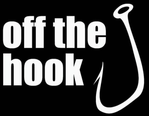 Off the Hook Funny Fishing Decals