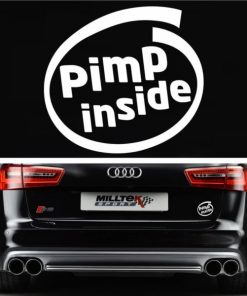 Pimp Inside Funny Decal Sticker - https://customstickershop.us/product-category/stickers-for-cars/