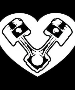 Heart Pistons JDM Decal - https://customstickershop.us/product-category/jdm-stickers/