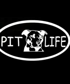 Pit Life Pit Bull Animal Stickers - https://customstickershop.us/product-category/animal-stickers/