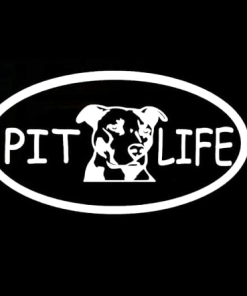Pit Life Pit Bull Window Decal Sticker
