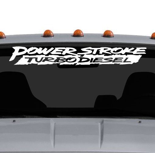 Power Stroke Diesel Windshield Decal sticker – Custom Sticker Shop