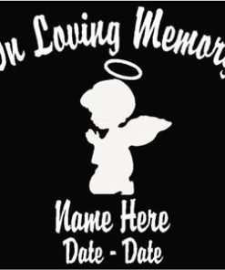 loving Memory Decal Child Angel