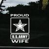 Proud Army Wife Decal Sticker