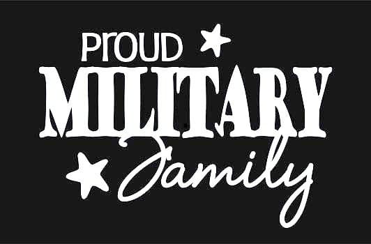 Proud Military Family Decal Sticker