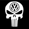 Punisher VW Volkswagen Decals - https://customstickershop.us/product-category/stickers-for-cars/