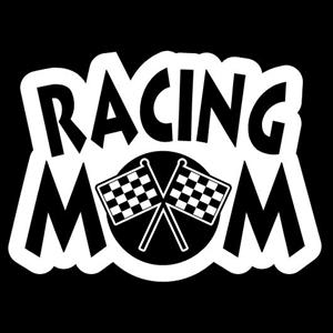 Racing Mom Car Window Decal