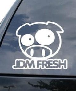 Rally Pig Fresh JDM Window Decal - https://customstickershop.us/product-category/jdm-stickers/