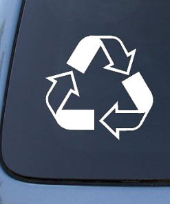 Recycle Logo window decal Sticker