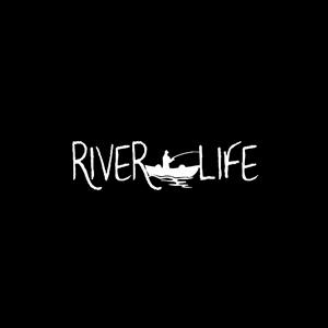 River Life Fishing Window Decal a1