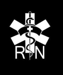 RN Nurse Car Window Decal