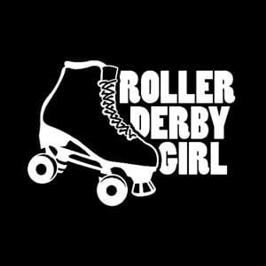 Roller Derby Girl Car Window Decal
