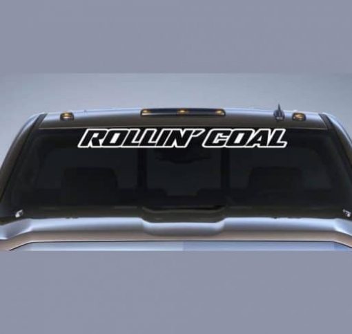 Rollin Coal Diesel Windshield Decal - https://customstickershop.us/product-category/windshield-decals/