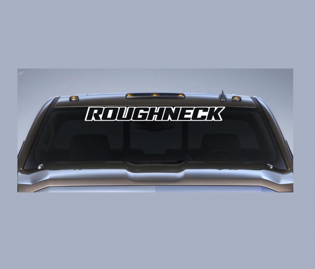 Roughneck Windshield Decal - https://customstickershop.us/product-category/windshield-decals/