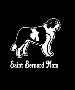 Saint Bernard Mom Dog Stickers