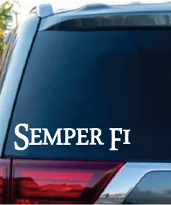 Semper Fi Window Decal Sticker