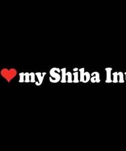 Love my Shiba Inu Window Decal