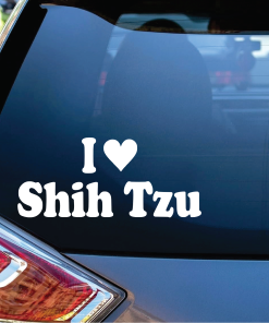 Love my Shih Tzu Window Decal Sticker