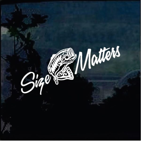 size matters fishing decal