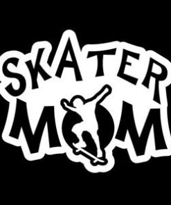 Skater Mom Car Window Decal