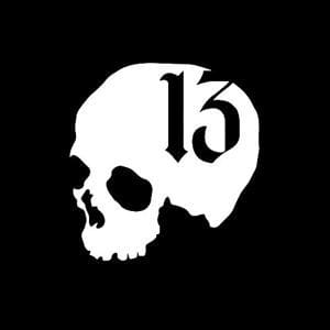 Skull Number 13 Window Decal