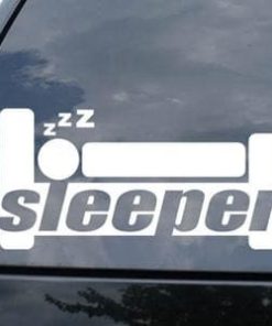 Sleeper Funny JDM Window Decal - https://customstickershop.us/product-category/jdm-stickers/
