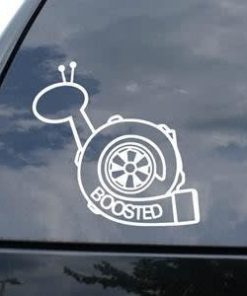 Boosted Snail JDM Window Decal - https://customstickershop.us/product-category/jdm-stickers/