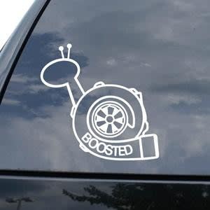 Boosted Snail JDM Window Decal - https://customstickershop.us/product-category/jdm-stickers/