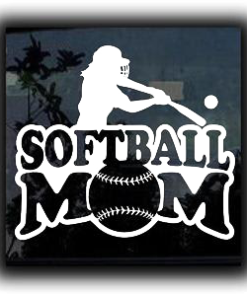 Softball Mom Window Decal Sticker A1