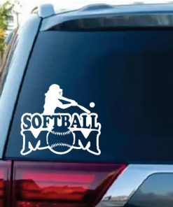 Softball Mom Window Decal Sticker A1