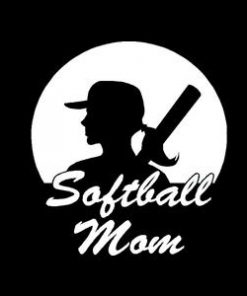 Softball Mom Car Window Decal a2