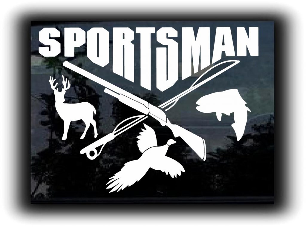 Sportsman Hunting Fishing Decals