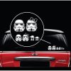 star wars storm trooper family window decal sticker