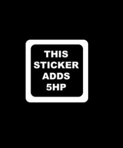 Sticker Adds 5 HP Funny Decal