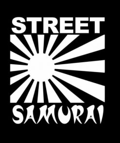 Street Samurai Sun Flag JDM Decal - https://customstickershop.us/product-category/jdm-stickers/