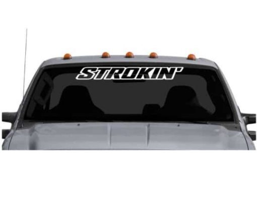 Ford Strokin Diesel Windshield Decal - https://customstickershop.us/product-category/windshield-decals/