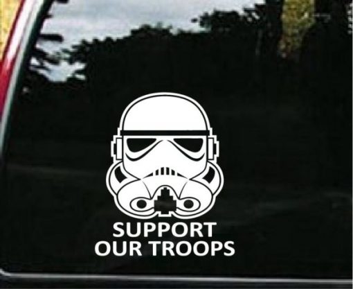 Support Our Troops Storm Trooper Decal