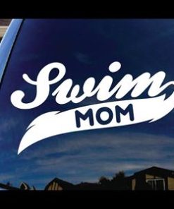 Swim Mom Car Window Decal a2