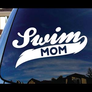 Swim Mom Car Window Decal a2