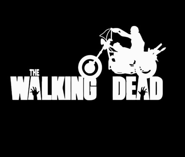 Walking Dead Daryl Dixon Bike Zombie Stickers – Custom Sticker Shop llc