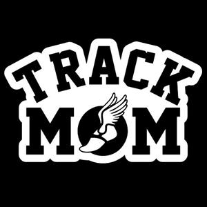 Track Mom Sports Window Decals -